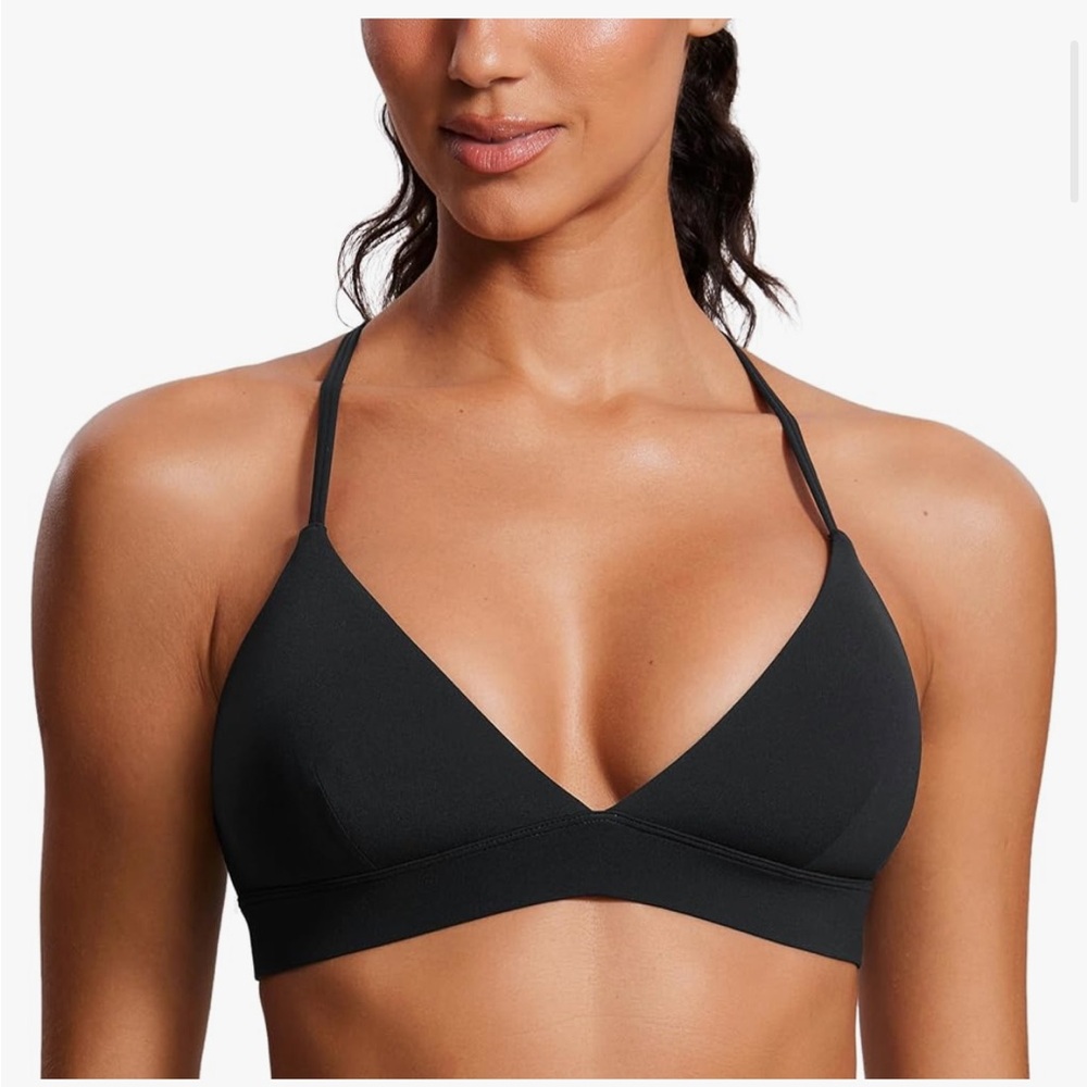 CRZ YOGA Black Triangle Bra Intimates